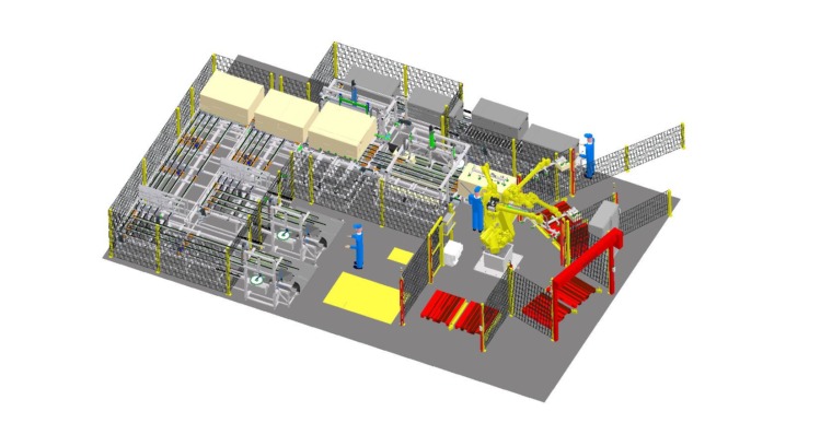 Bau einer vollautomatischen Verpackungsstraße