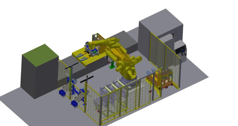 Automatisierung einer Pulverbeschichtungsanlage